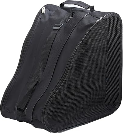 Sac de rangement de grande capacité pour chaussures de patinage, patins à roulettes, sac de patins à glace pour enfants, femmes, hommes et adultes