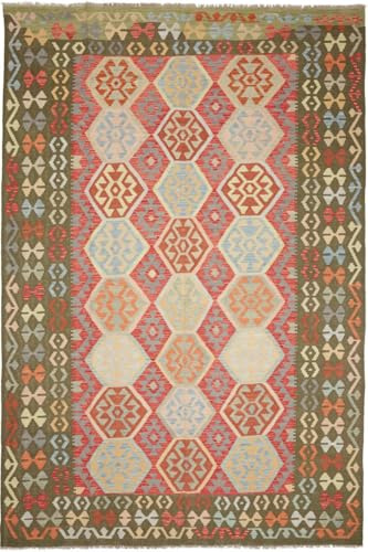 Nain Trading Kilim Afghan 197 x 301 handvävd matta orientalisk matta ull