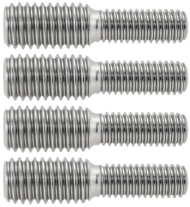 Be In Your Mind 4 Pezzi M6 A M8 Vite Prigioniera Filettata A Doppia Estremità Bullone Da 30 Mm Bulloni A Barra In Acciaio Inossidabile 304 Adattatore Riduttore Filettato Bullone (M6xM8x30mm)