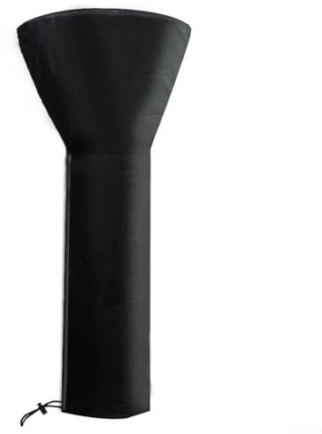 GLOBALHUT Outdoor Patio Heater Cover, Waterproof Oxford Cloth Garden Terrace Dust for PROTECTION, With Full-Length Zipper Drawstring Bottom Black(226 * 85 * 48CM)
