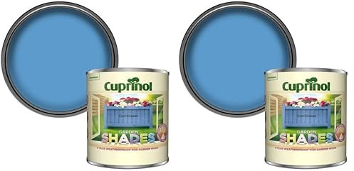 Cuprinol Garden Shades Wood Paint - Cornflower - 1L (Pack of 2)