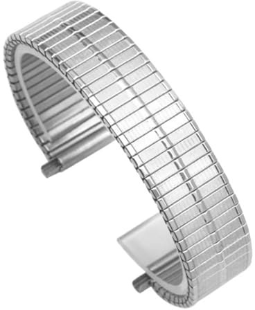 16-22mm Herr Dam Armband Elastisk Stretch Metallrem Rostfritt Stål Universal Ersättningsarmband