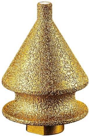 Disco abrasivo avellanado roscado para amoladora angular, carburo de silicio dorado, biselado de azulejos, broca multifunción para cerámica, ampliación de agujeros, fresado de ranuras (B, talla única)