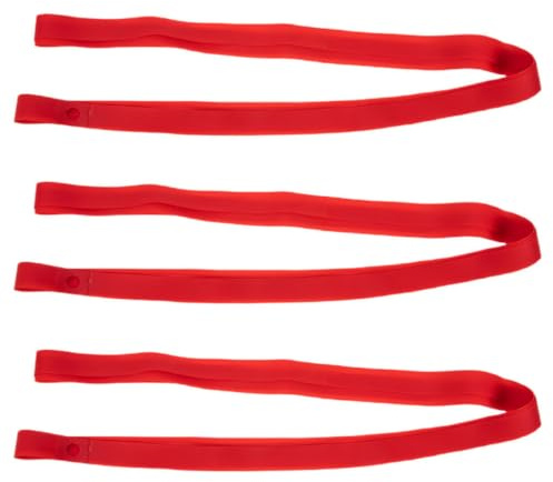 ULTECHNOVO 3 Piezas Cinta de Llanta para Bicicleta, Tira Protectora de Llanta de Pvc de 26 Pulgadas, Rojo, Antipinchazos y Resistente al Desgaste, para Bicicleta de Montaña