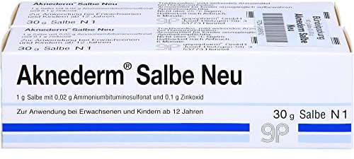aknederm Salbe neu 60g - zur punktuellen Basispflege bei ausgeprägten Hautunreinheiten - hautgetönt, parfümfrei & vegan