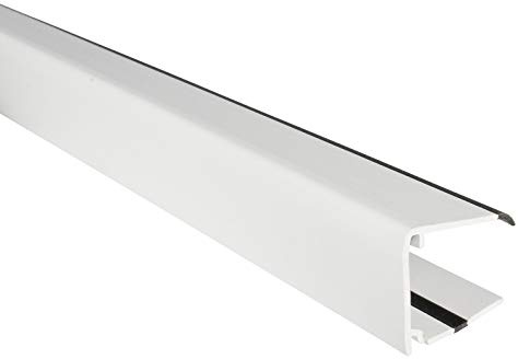 Ultraframe 25mm Polycarbonate End Closure U-Profile Drip Trim (2m) - White