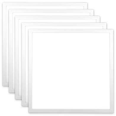 Xtend 5x LED Panel 62x62 dimmbar Neutralweiß 4000K | 36W Bürodeckenleuchte 0-10V 1-10V 4320 Lumen 120lm/W flickerfrei ultraslim | LED Panel Rasterdecke Deckenlampe PMMA PLs3.0