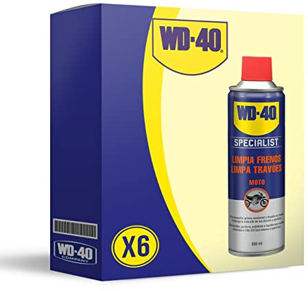 WD-40 - Limpia Frenos Specialist Motorbike 500 ml (Caja de 6 uds)