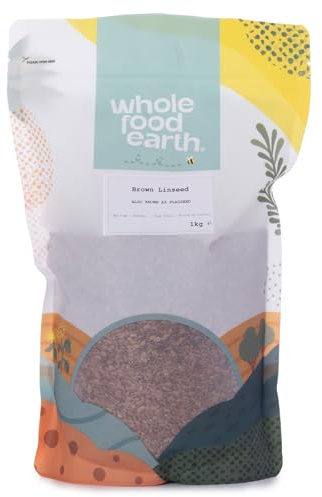 Whole Food Earth Brown Linseed/Flaxseed 1 kg (Pack of 1)