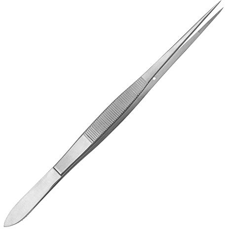 May - Aquarium Pinzette mit feiner Spitze 20 cm lang - Aquarienpinzette - Aquarienzange - Aquarien-Zubehör zur Reinigung und Pflege - Edelstahl