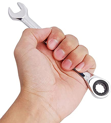 Kombinationsschlüssel, Ratschenschlüssel, 8 mm - 19 mm, Umschaltknarre, langlebig, Ratschenschlüssel, Mutter, Handwerkzeug, 10 mm