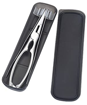 Hummer 3-teile Edelstahl Meeresfrüchte-Werkzeuge Meeresfrüchte Kekse und Meeresfrüchte Gabel mit Pick Set Haushalt Meeresfrüchte Cracker Schwanz mit Schnalle Hummerbesteck