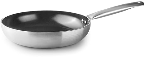 LACOR Garinox - 14820 - Vukan Antihaftpfanne, Aluminiumpfanne, PPG Fusion Pro Keramik Antihaftbeschichtet, Edelstahlgriff, Maximale Haltbarkeit, PFAS-frei, Backofenfest, Ø20 cm