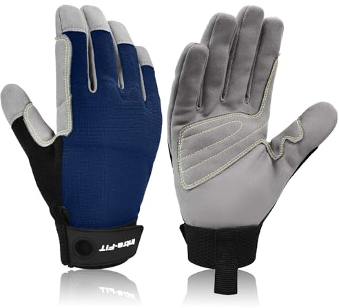 Intra-FIT Gants d'Escalade, Parfaits avec Corde, Conçus pour Sauvetage et Escalade de Rocher/Arbre/Mur/Montagne, Aventure, Outdoor Sports, Souple&Confortable& Durable