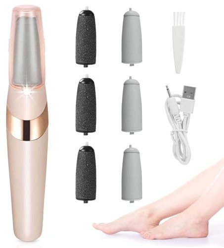 Eliminador De Callos Eléctrico, Recargable, Para Eliminar Callos De Pie, Juego De Pedicura Para El Cuidado De Los Pies Eléctrico, Lijadora De Pies Para Piel Seca Dura, Muerta Y Agrietada