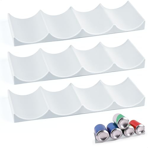 jinminamz 3 Pezzi Portabottiglie Frigo, Blocca Porta Bottiglie Frigorifero Acqua, Universale Ferma Bottiglie per Frigorifero per Cucina, Cantinetta per Vini,Grigio