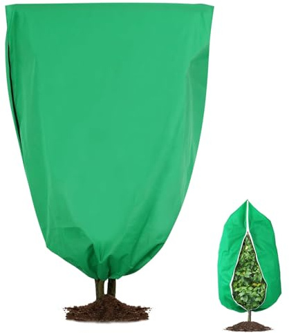 AffeGifts Cappuccio Protezione Piante 120x80cm, Telo Piante Antigelo per Piante con Zip Coperte di Gelo Invernale Telo Copri Piante Inverno