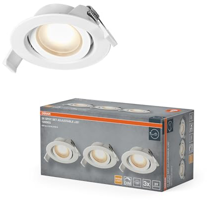 OSRAM Foco LED empotrable Spot Set DIM 4,9W 120° Blanco