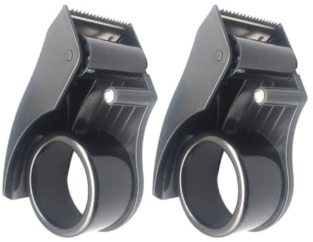 SUPVOX Dérouleur Adhésif Compact Coupeur Intégré, Lot de 2 pour Ruban d'Étanchéité et Emballage, pour Usage Manuel en Logistique Couleur Aléatoire