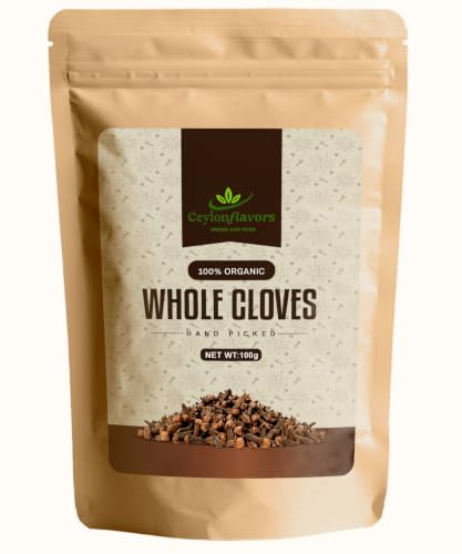 Certified Organic Whole Cloves Premium Grade 100g