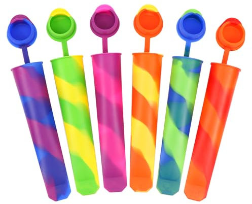 Moldes de Helado, Molde para Helados y Polos, Juego de Moldes para Polos, Silicona Alimentaria, de Grado Alimenticio, sin BPA, para Niños,Postre, Chocolate, Bricolaje