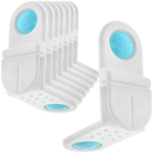 com-four® 8X Schrank- und Schubladensicherung - Schrankschloss zum Kleben - 90° Winkel - Kindersicherung Schranktüren ohne Bohren - Sicherheit und Schutz für Babys und Kleinkinder
