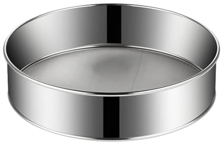 Setacci per farina in acciaio inossidabile, maglia extra fine ispessita, setaccio per zucchero a velo, setaccio rotondo da 20 cm, setaccio per cottura torte