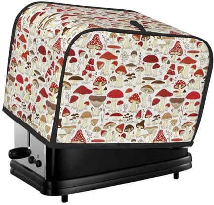 Copertura per tostapane a 2 fette, impermeabile, con tasche per piccoli elettrodomestici da cucina, protezione dalle impronte digitali, lavabile in lavatrice