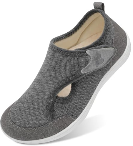 JIASUQI Slippers for Women Wide Diabetic Shoes Adjustable Arthritis Edema House Shoes Indoor Outdoor Breathable Slippers