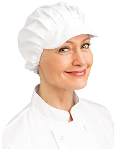 Whites Peaked Unisex Chef Hat White - Professional Kitchen Uniform Baker Hat B255