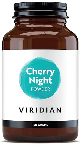 Viridian - Cherry Night Powder, 150g | Natural Bedtime Tonic | with Morello Cherries, Glycine & Magnesium | Tiredness & Fatigue | Nutritionist Formulated