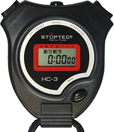 Stoptec Stoppuhr HC-3 | Digitale Stoppuhr | Hobby | Sport | Freizeit | spritzwasserfest | für Kinder geeignet