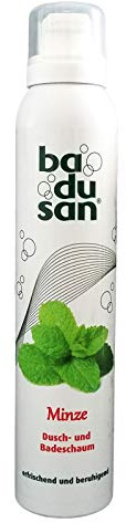 Badusan Duschschaum Minze 200 ml, Badeschaum, Duschgel, Duschbad, pH-hautneutral