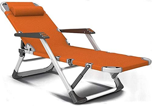 LYP Ergonomie Schwerelosige Stühle Verstellbare Faltbare Liegestühle wasserdichte Chaiselongue Liegestühle Metall für Gartenterrasse Büro im Freien