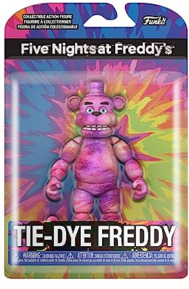Funko Action Figure 5: Five Nights At Freddy's (FNAF) TieDye, Freddy Fazbear, Giocattolo da Collezione, Idea Regalo, Video Games Fans