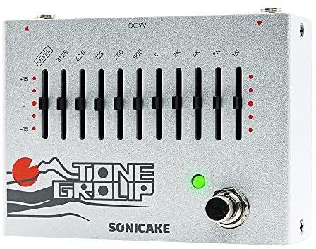 SONICAKE Gitarrpedal 10-band EQ Jämställare Gitarr Bass Effektpedal Tone Group