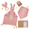 LAFERKA Baby Geschenk | Personalisierte Geschenke Zur Geburt für Mädchen | Schmusetuch Babyparty Beschenk Geschenkset