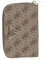 GUESS Laurel SLG Medium Zip Around Wallet Latte Logo