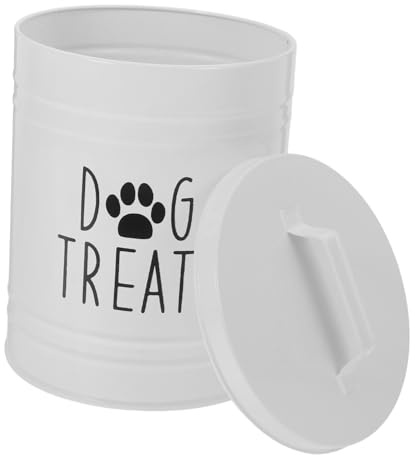 ULTECHNOVO serbatoio per la conservazione del cibo per cani Tratta il barattolo con il coperchio barattolo di biscotti per cani contenitore per alimenti per cani ferro da stiro