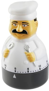 Tabanzhe 60 Minute Mechanical Countdown Timer – Egg Shaped Kitchen Timer with Rotating Dial and Loud Alarm for Cooking, Baking, Boiling Eggs, Durable & Battery-Free