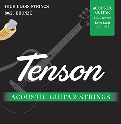 GEWA TENSON 010-.047 - Set di corde per chitarra acustica, in bronzo, 80/20