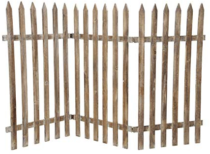 Deko-Zaun Holz-Zaun Jäger-Zaun 3 Zaunelemente a 40 cm zum klappen 60 cm hoch Vintage