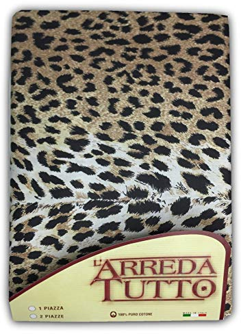 tex family Tagesdecke Gran Foulard Tagesdecke Sofaüberwurf Leopardenmuster Sexi - Einzelbett…