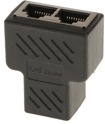 Adaptateur répartiteur de connecteur réseau LAN Ethernet 1 à 2 Ports