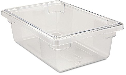 Rubbermaid Commercial Products Food Storage Box, 3.5-Gallon, Clear