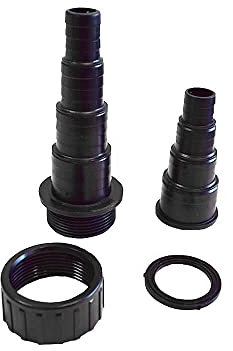 Male/Female BSP Plastic Pond Threaded Hosetail Adapter Reducer Pack - 40mm / 35mm