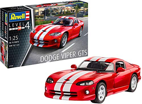 Revell 07040 Modellbausatz Dodge Viper GTS im Maßstab 1:25, Level 4