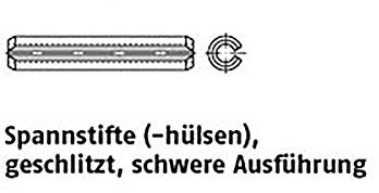 Spannstifte ISO 8752 Federstahl 8 x 30 VE=K 100 Stück