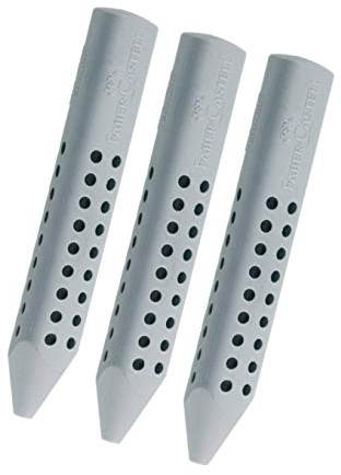 Faber-Castell Radiergummi Grip grau 3 Stück