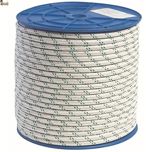 BricoLoco.com Flätat nylongarn. SoGA syntetisk nylonfiber. Kåpa bindning, jordbruk, boskap, konstruktion, dekoration, crossfit. Hög hållfasthet. (20, Ø 5 mm)